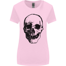 Human Skull Womens Wider Cut T-Shirt Light Pink