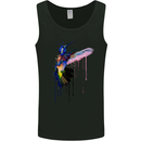 Hummingbird Watercolour Bird Mens Vest Tank Top Black