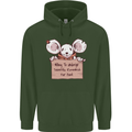 Hungry Mouse Childrens Kids Hoodie Forest Green