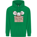 Hungry Mouse Childrens Kids Hoodie Irish Green