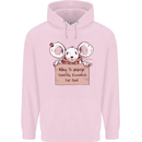 Hungry Mouse Childrens Kids Hoodie Light Pink