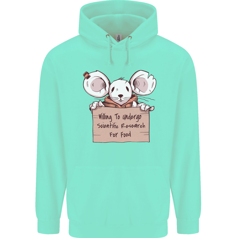 Hungry Mouse Childrens Kids Hoodie Peppermint