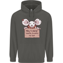 Hungry Mouse Childrens Kids Hoodie Storm Grey