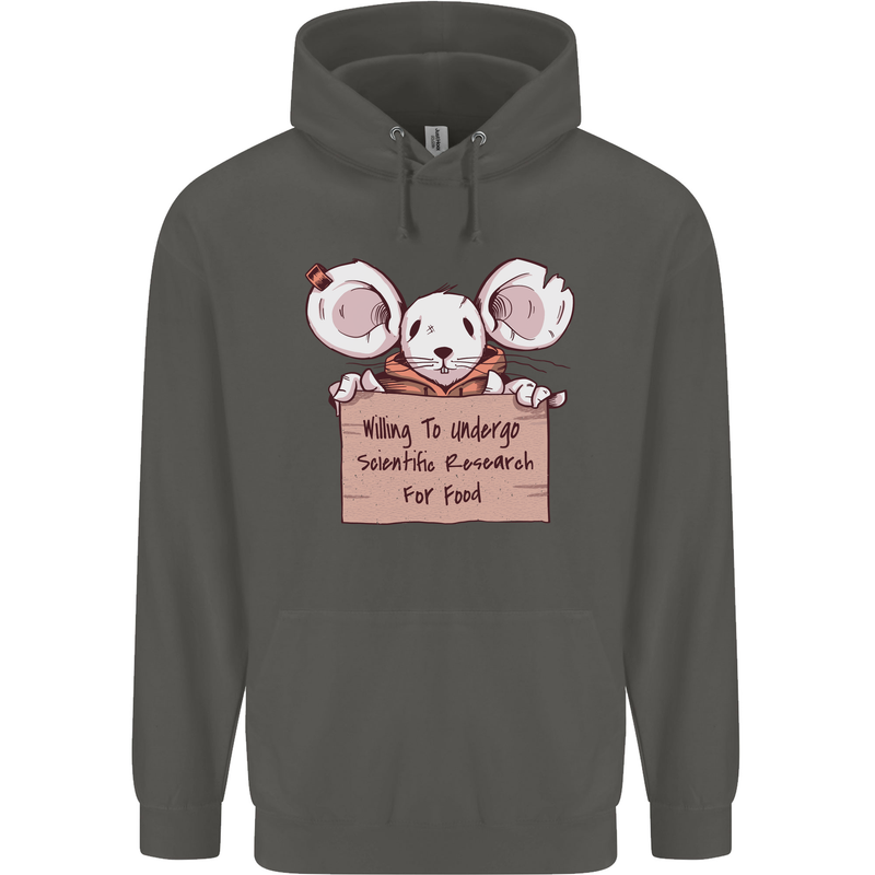 Hungry Mouse Childrens Kids Hoodie Storm Grey