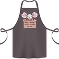 Hungry Mouse Cotton Apron 100% Organic Dark Grey