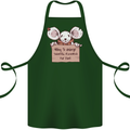 Hungry Mouse Cotton Apron 100% Organic Forest Green