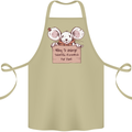 Hungry Mouse Cotton Apron 100% Organic Khaki