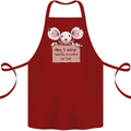 Hungry Mouse Cotton Apron 100% Organic Maroon