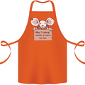 Hungry Mouse Cotton Apron 100% Organic Orange