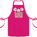 Hungry Mouse Cotton Apron 100% Organic Pink