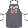Hungry Mouse Cotton Apron 100% Organic Steel