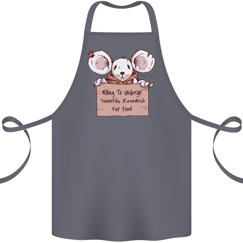 Hungry Mouse Cotton Apron 100% Organic Steel