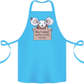 Hungry Mouse Cotton Apron 100% Organic Turquoise