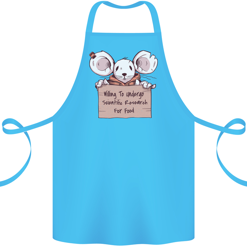 Hungry Mouse Cotton Apron 100% Organic Turquoise