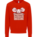 Hungry Mouse Kids Sweatshirt Jumper Bright Red