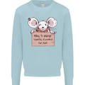 Hungry Mouse Kids Sweatshirt Jumper Light Blue