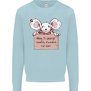 Hungry Mouse Kids Sweatshirt Jumper Light Blue