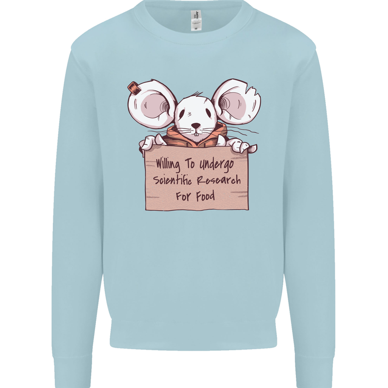 Hungry Mouse Kids Sweatshirt Jumper Light Blue