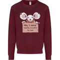 Hungry Mouse Kids Sweatshirt Jumper Maroon