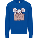 Hungry Mouse Kids Sweatshirt Jumper Royal Blue
