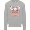Hungry Mouse Kids Sweatshirt Jumper Sports Grey