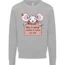 Hungry Mouse Kids Sweatshirt Jumper Sports Grey