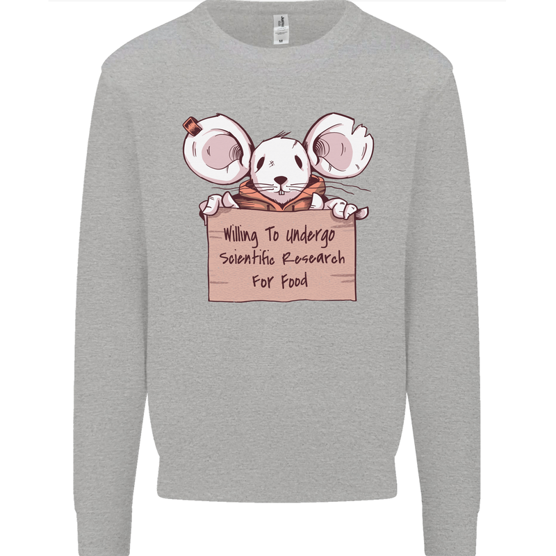 Hungry Mouse Kids Sweatshirt Jumper Sports Grey