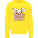 Hungry Mouse Kids Sweatshirt Jumper Yellow