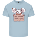 Hungry Mouse Kids T-Shirt Childrens Light Blue