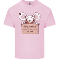 Hungry Mouse Kids T-Shirt Childrens Light Pink