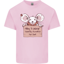 Hungry Mouse Kids T-Shirt Childrens Light Pink