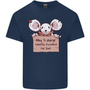 Hungry Mouse Kids T-Shirt Childrens Navy Blue