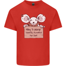 Hungry Mouse Kids T-Shirt Childrens Red