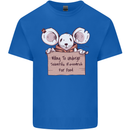 Hungry Mouse Kids T-Shirt Childrens Royal Blue