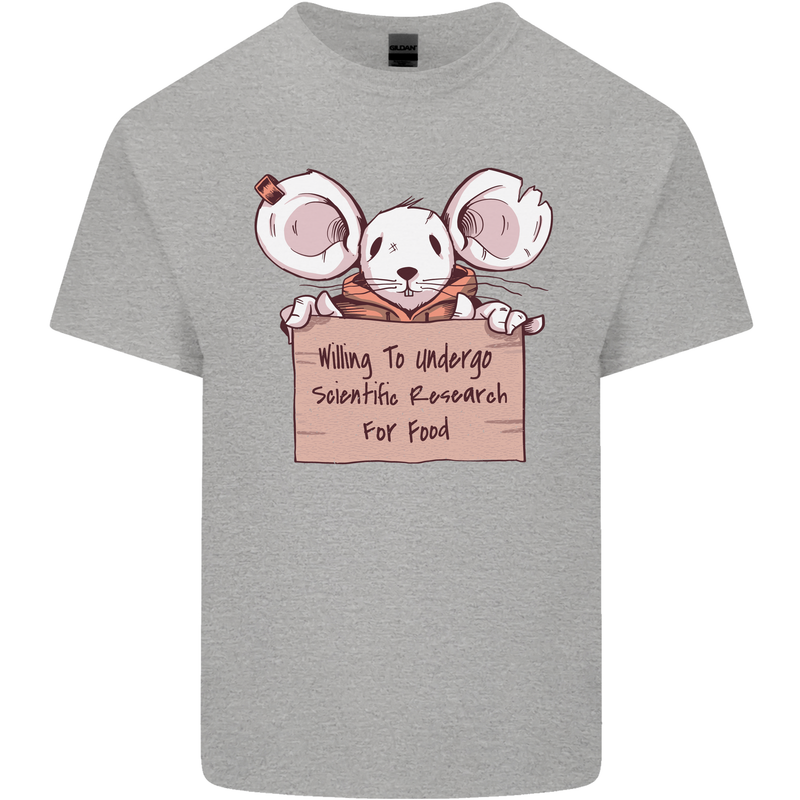Hungry Mouse Kids T-Shirt Childrens Sports Grey
