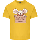 Hungry Mouse Kids T-Shirt Childrens Yellow