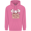 Hungry Mouse Mens 80% Cotton Hoodie Azelea