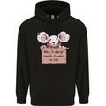 Hungry Mouse Mens 80% Cotton Hoodie Black