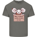 Hungry Mouse Mens Cotton T-Shirt Tee Top Charcoal