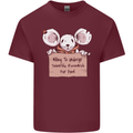 Hungry Mouse Mens Cotton T-Shirt Tee Top Maroon