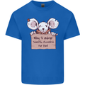 Hungry Mouse Mens Cotton T-Shirt Tee Top Royal Blue
