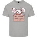 Hungry Mouse Mens Cotton T-Shirt Tee Top Sports Grey