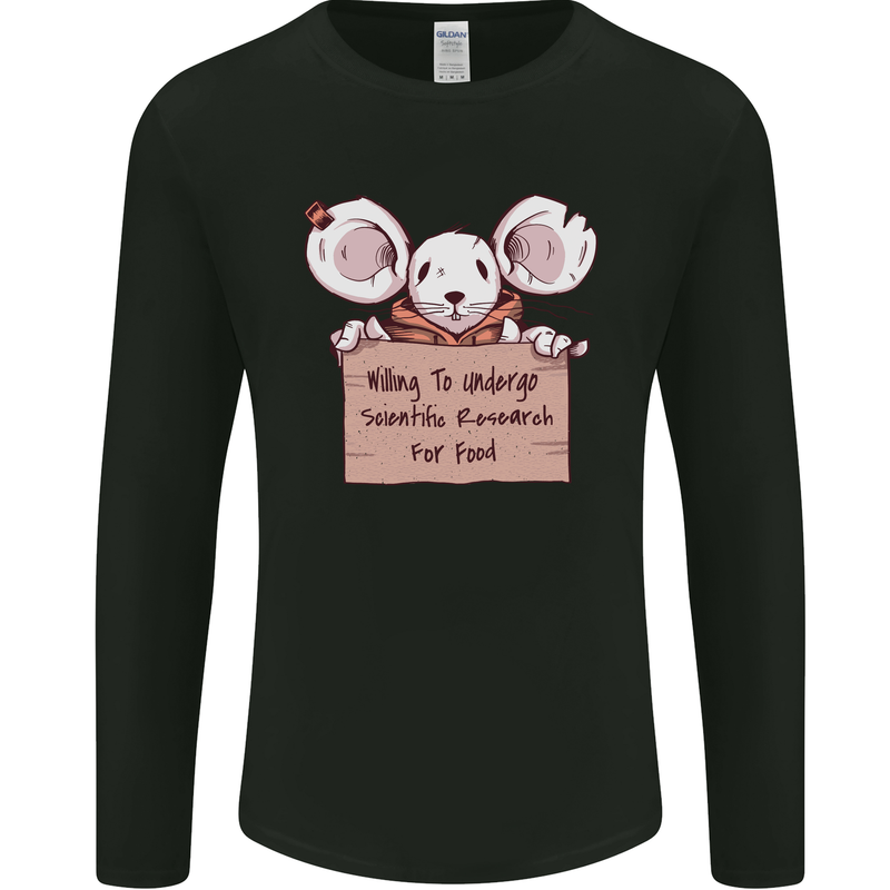 Hungry Mouse Mens Long Sleeve T-Shirt Black