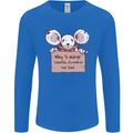 Hungry Mouse Mens Long Sleeve T-Shirt Royal Blue