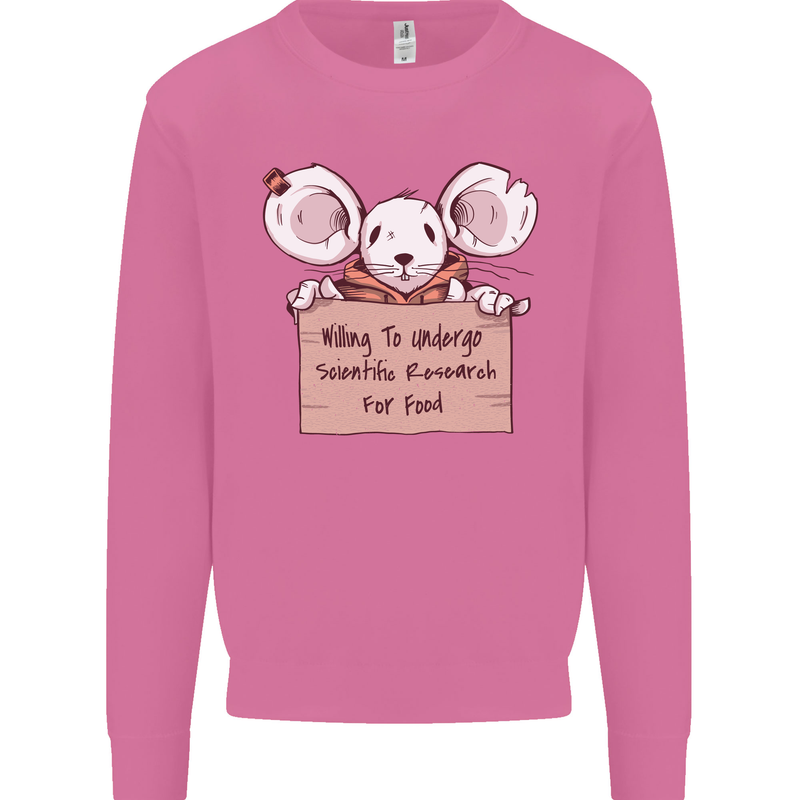 Hungry Mouse Mens Sweatshirt Jumper Azalea