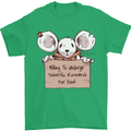 Hungry Mouse Mens T-Shirt 100% Cotton Irish Green