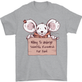 Hungry Mouse Mens T-Shirt 100% Cotton Sports Grey