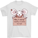 Hungry Mouse Mens T-Shirt 100% Cotton White