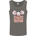 Hungry Mouse Mens Vest Tank Top Charcoal