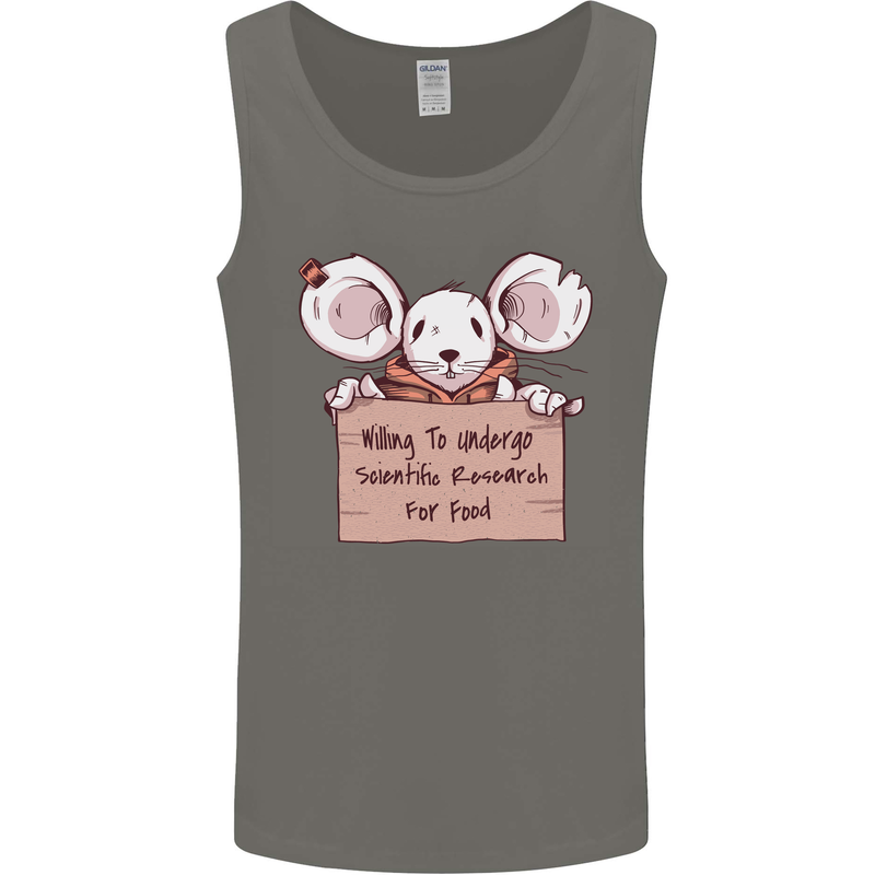 Hungry Mouse Mens Vest Tank Top Charcoal